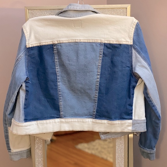 Multicolored patchwork Jean jacket size small - Picture 3 of 3